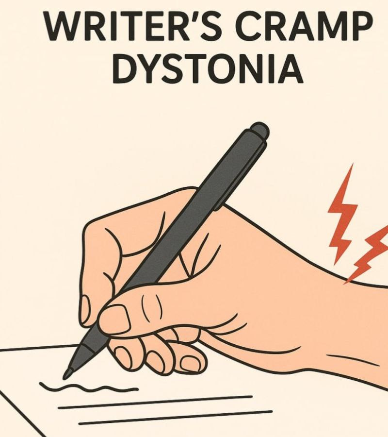 suddenly patient can't write sometjing or can't  drawing.